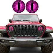 1pair Beast Eyes Headlight Decorative Stickers Off-Road Vehicle Front Lights Stereo Decals, Style: 31