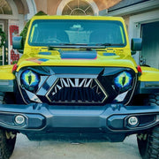 1pair Beast Eyes Headlight Decorative Stickers Off-Road Vehicle Front Lights Stereo Decals, Style: 31