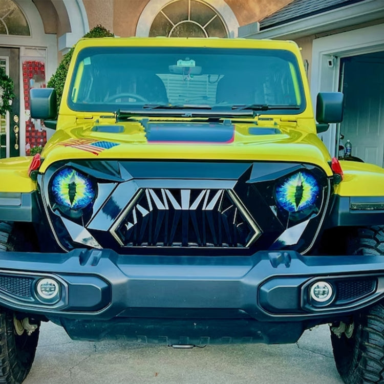 1pair Beast Eyes Headlight Decorative Stickers Off-Road Vehicle Front Lights Stereo Decals, Style: 5