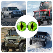 1pair Beast Eyes Headlight Decorative Stickers Off-Road Vehicle Front Lights Stereo Decals, Style: 30