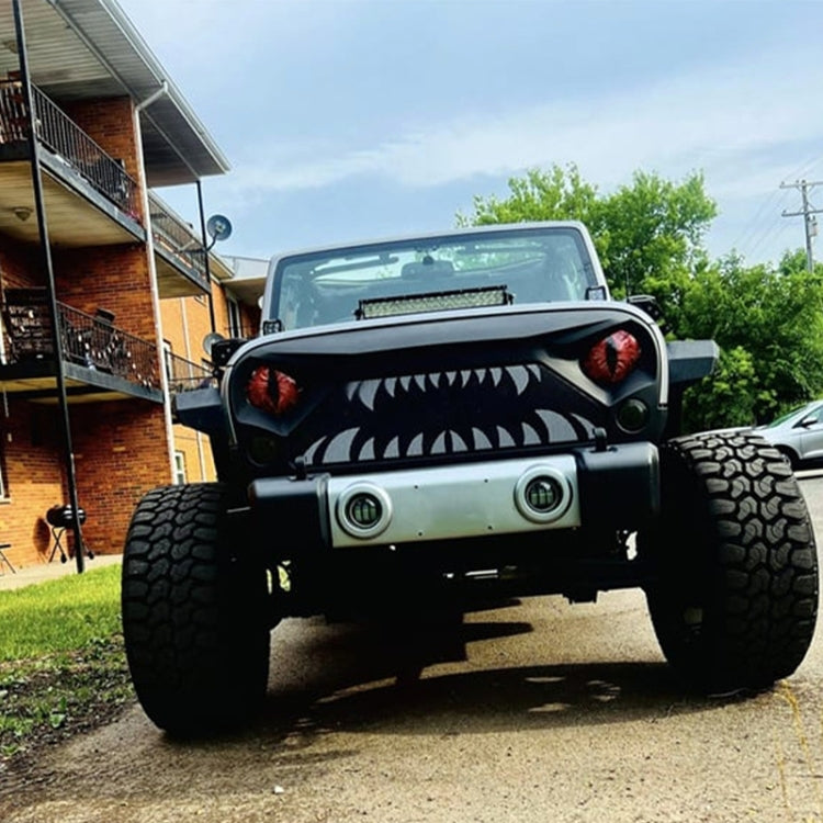 1pair Beast Eyes Headlight Decorative Stickers Off-Road Vehicle Front Lights Stereo Decals, Style: 31