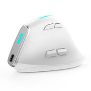 ZELOTES F36 9-Keys Vertical Grip Ergonomic Programming Dual Bluetooth + 2.4G Wireless Mouse(White)