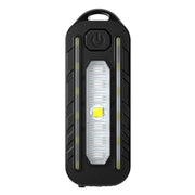 LED Shoulder Flashlight Bike Tail Light Type-C Recharge Outdoor Flashlight With Clip Patrol Safety Warning Lamp(B Model)