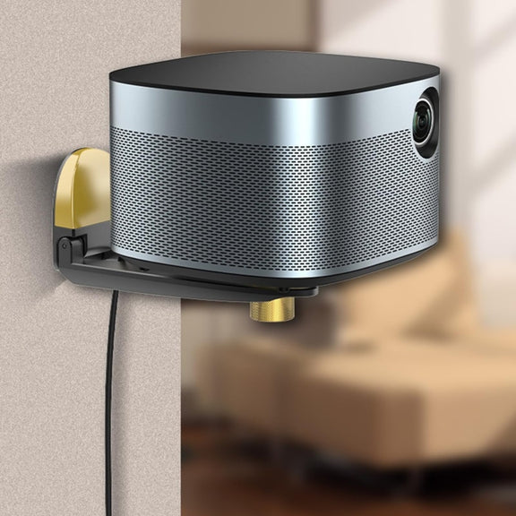 Aluminum Alloy Pan Head Adjustable Foldable Projector Wall Mount(Black Gray)
