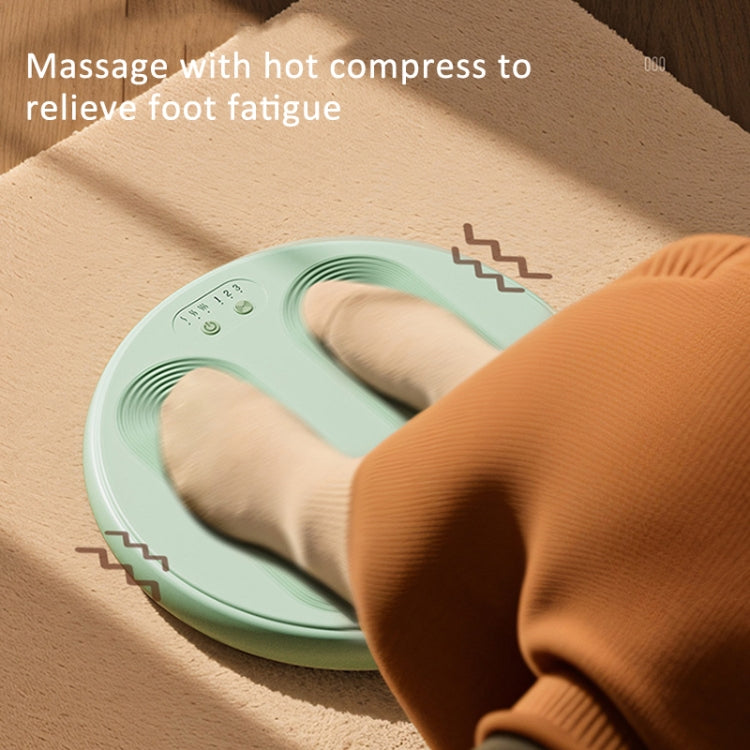 5V USB Plug Foot Massager Warmer 3 Levels Temperature & Vibration Adjustable(Beige Gray)
