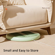 5V USB Plug Foot Massager Warmer 3 Levels Temperature & Vibration Adjustable(Beige Gray)