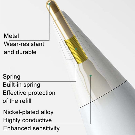 For Apple Pencil Series Replacement Nibs Modified Nibs, Style: 4.0 Extended Black Shell Silver Tip