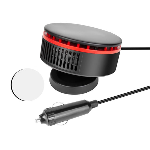 12V Car Heater 360 Adjustable Defogging Defrosting Heating Fan Heating Cooling Function Windscreen Defroster Demister(Black Red)