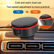 12V Car Heater 360 Adjustable Defogging Defrosting Heating Fan Heating Cooling Function Windscreen Defroster Demister(Black Red)