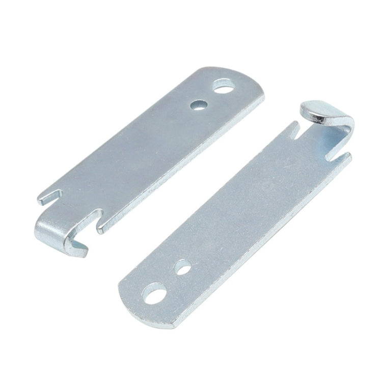 2pcs /Set Wire Twister T-Post Clamp Fence Wire Rope Winder(Silver)