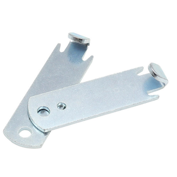 2pcs /Set Wire Twister T-Post Clamp Fence Wire Rope Winder(Silver)