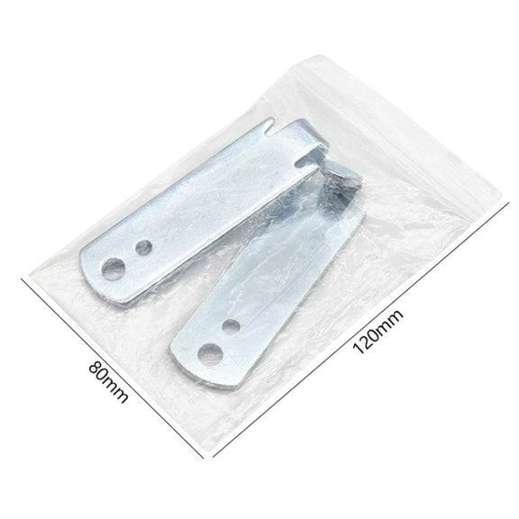 2pcs /Set Wire Twister T-Post Clamp Fence Wire Rope Winder(Silver)