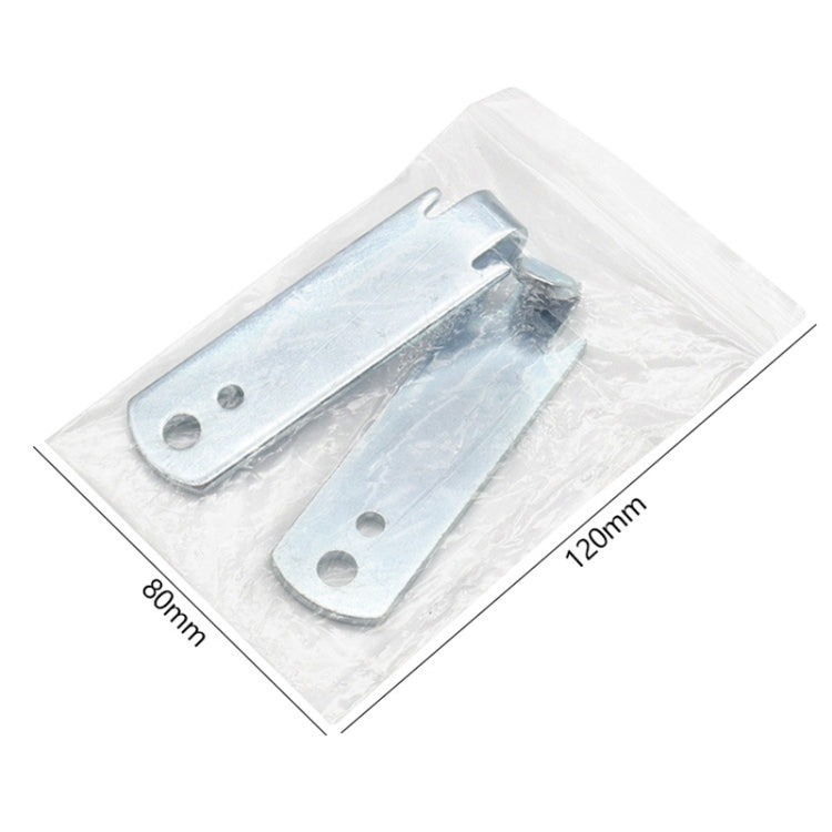2pcs /Set Wire Twister T-Post Clamp Fence Wire Rope Winder(Silver)