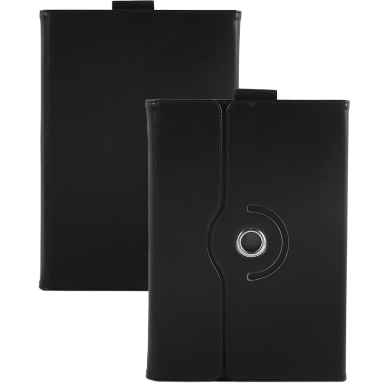For UMIDIGI G1 Tab 10-11 inch Universal 360 Degree Rotation Leather Tablet Case(Black)