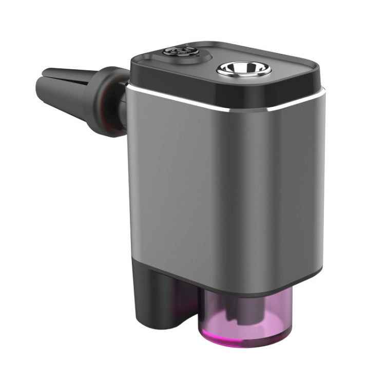 A26 Intelligent Car Air Vent Essential Oil Aromatherapy Diffuser Deodorizing Spray Scent Extender(Gray)