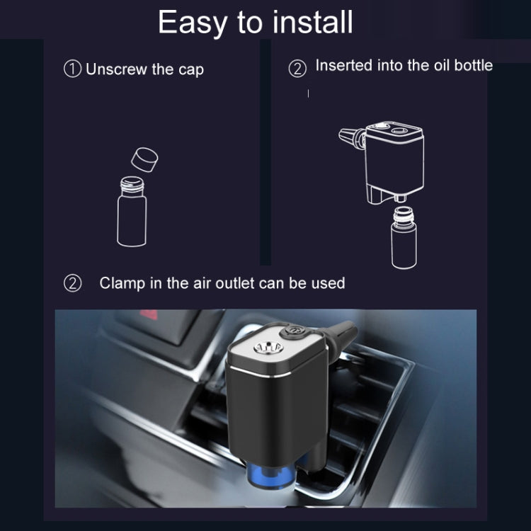 A26 Intelligent Car Air Vent Essential Oil Aromatherapy Diffuser Deodorizing Spray Scent Extender(Red)