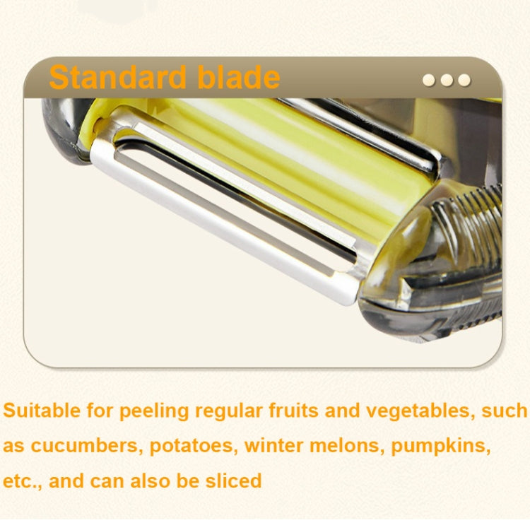 3-In-1 Multifunctional Rotary Peeler Household Kitchen Tools Scraper Fruit Grater(Green)