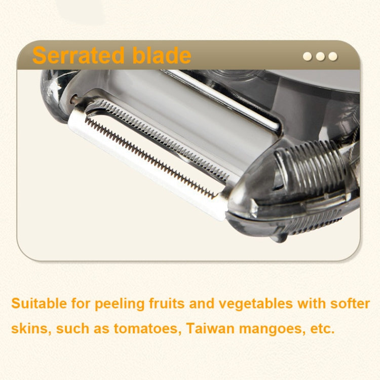 3-In-1 Multifunctional Rotary Peeler Household Kitchen Tools Scraper Fruit Grater(Green)