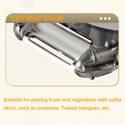 3-In-1 Multifunctional Rotary Peeler Household Kitchen Tools Scraper Fruit Grater(Green)