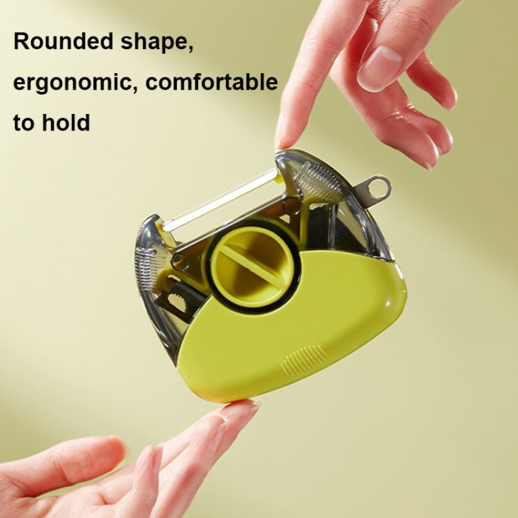 3-In-1 Multifunctional Rotary Peeler Household Kitchen Tools Scraper Fruit Grater(Green)
