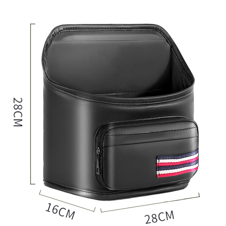 Car Seatback Storage Hanging Bag Vehicle Multifunctional Storing Tissue Box, Style: With Bulit-In Bucket