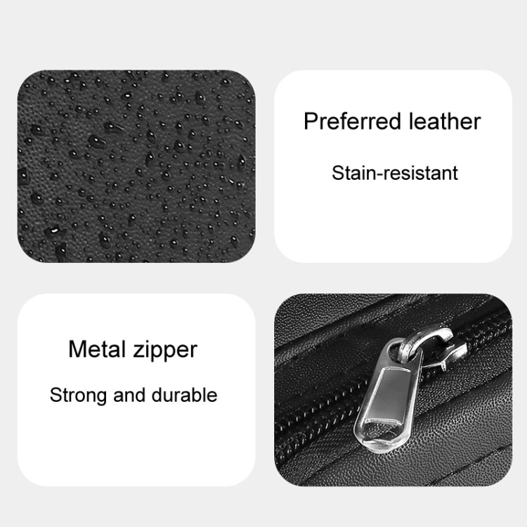 Car Seatback Storage Hanging Bag Vehicle Multifunctional Storing Tissue Box, Style: With Bulit-In Bucket