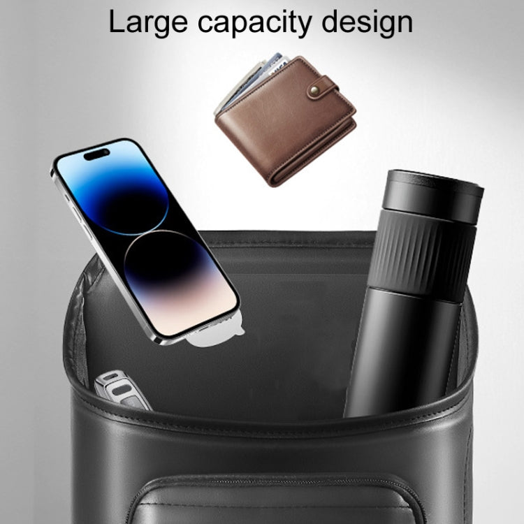 Car Seatback Storage Hanging Bag Vehicle Multifunctional Storing Tissue Box, Style: With Bulit-In Bucket