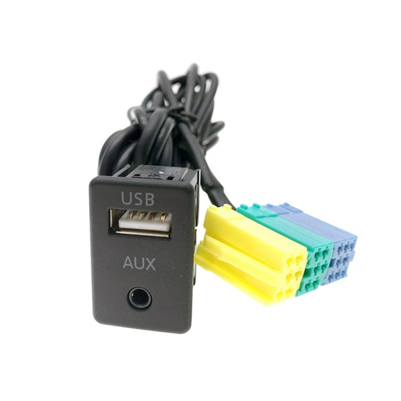 For Hyundai Kia 20 Pin Car CD Changer AUX+USB Audio Cable
