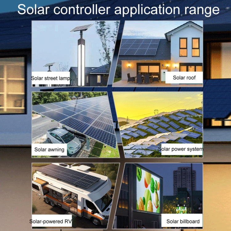 12V/24V 50A MPPT Intelligent Lighting Identification Solar Controller, Model: CM-D50