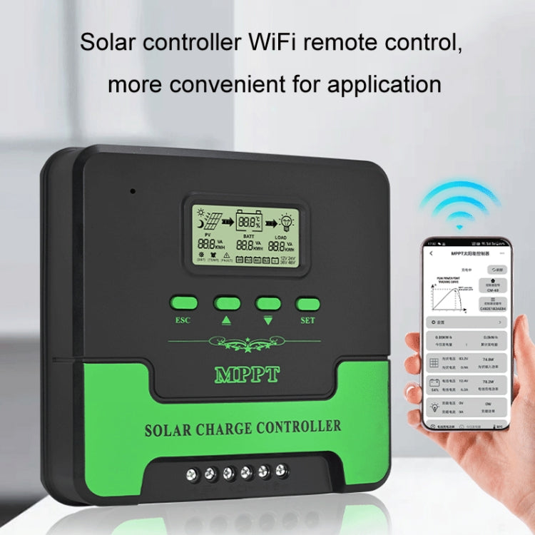 12V-24V 30A WIFI Remote MPPT Home Energy Storage Control System Solar Controller, Model: CM-D30