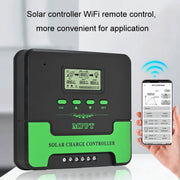 12V-24V 30A WIFI Remote MPPT Home Energy Storage Control System Solar Controller, Model: CM-D30