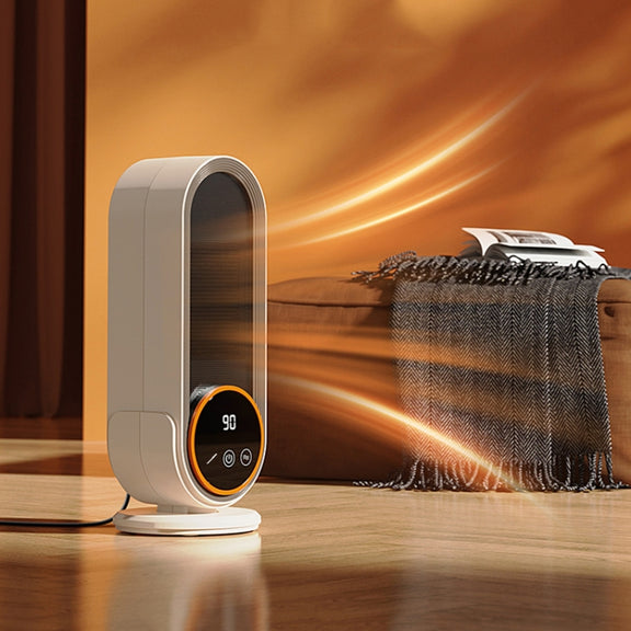 E68 1200W PTC Ceramic Heating Desktop Heater Smart Electric Heater, Plug: UK Plug(Standard Model)
