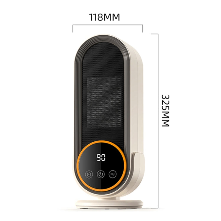 E68 1200W PTC Ceramic Heating Desktop Heater Smart Electric Heater, Plug: UK Plug(Standard Model)