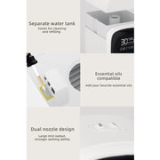 FS101 3.5L Colorful Light Home Bluetooth Music Aromatherapy Humidifier, Spec: EU Plug(Whtie)