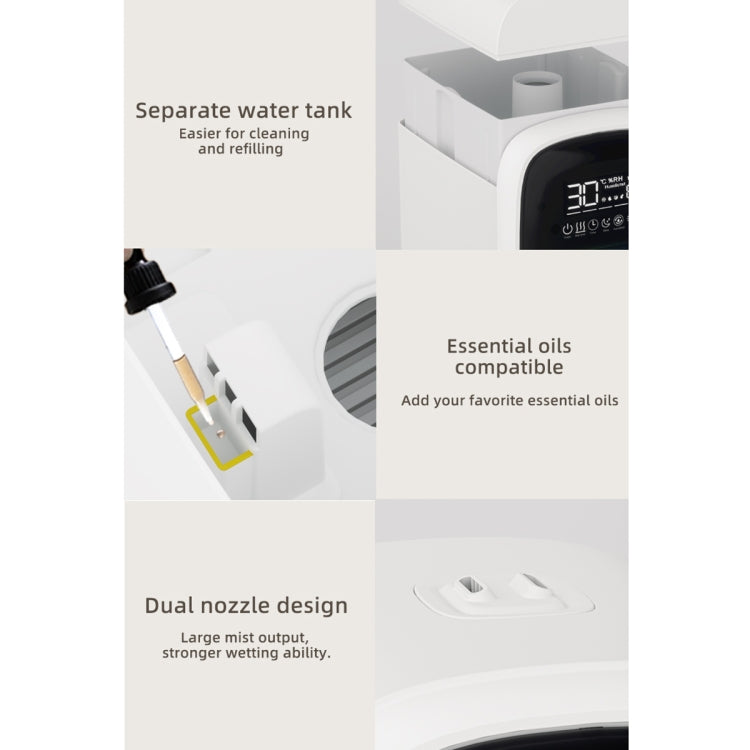 FS101 3.5L Colorful Light Home Bluetooth Music Aromatherapy Humidifier, Spec: EU Plug(Whtie)