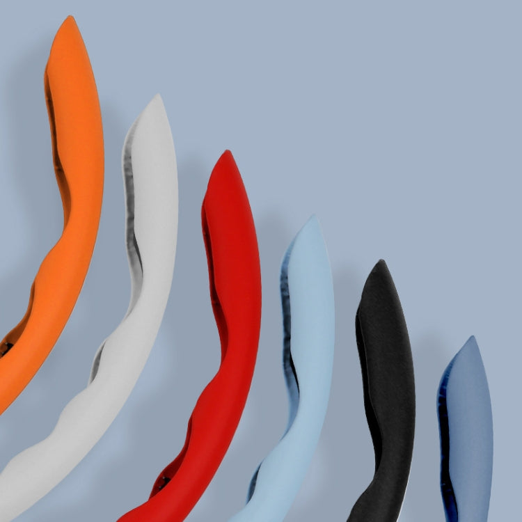 38cm Liquid Silicone Sweat-Absorbing Anti-Skid Car Steering Wheel Cover(Orange)