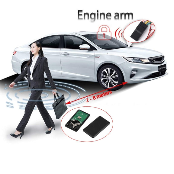 NENGKEE 12V 2.4Ghz Car Smart Lock Anti-Theft Device Immobilizer(Blue Color Box)