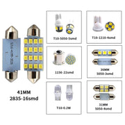 42pcs/Set Car Interior Reading LED Light Combination Set