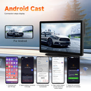 8-Inch HD Wireless CarPlay Screen DVR With Dash Cam/1080p Front Rear Camera/Bluetooth/AirPlay