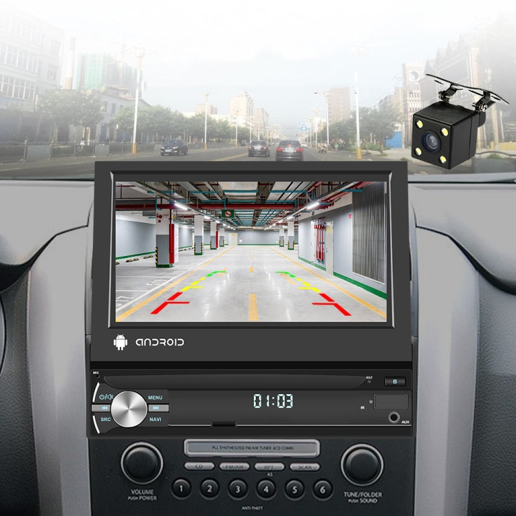 2+64G 7-Inch Single Din Android 10.0 Carplay Screen With GPS Navigation/Bluetooth/Mirror Link/DVR Input, Spec: Standard Edition