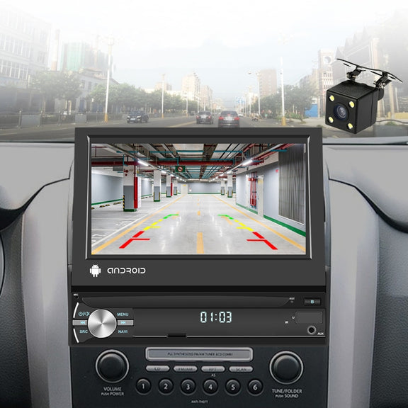 2+64G 7-Inch Single Din Android 10.0 Carplay Screen With GPS Navigation/Bluetooth/Mirror Link/DVR Input, Spec: Standard Edition