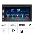 7-inch Double Din Car MP5 Player Support CarPlay/Android Auto/Mirror Link/Bluetooth With 4-light Camera - Car MP3 & MP4 & MP5 by PMC Jewellery | Online Shopping South Africa | PMC Jewellery | Buy Now Pay Later Mobicred