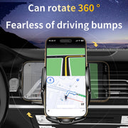 Q96 Car Wireless Charging Cell Phone Navigation Mount, Style: Standard+Suction Cup