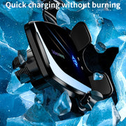 Q96 Car Wireless Charging Cell Phone Navigation Mount, Style: Standard+Suction Cup