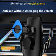 Q96 Car Wireless Charging Cell Phone Navigation Mount, Style: Standard+Suction Cup