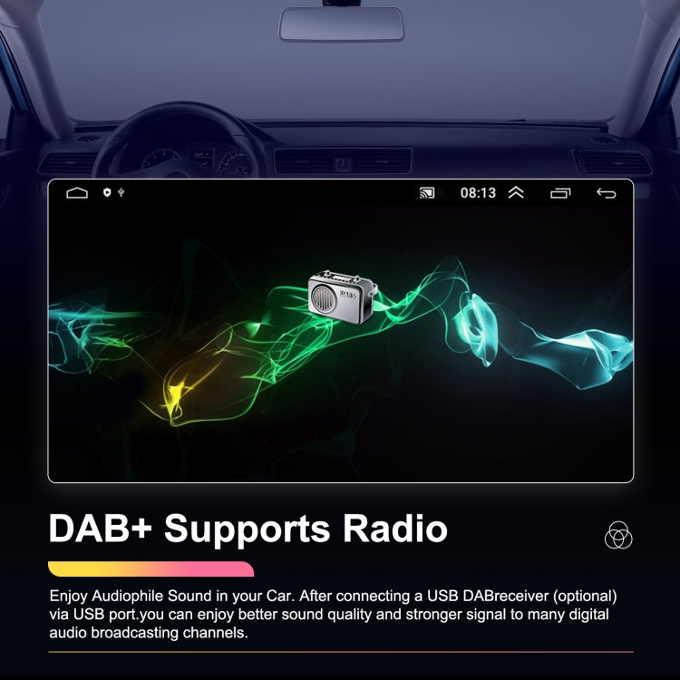 2+64G For Volkswagen Touareg 7-Inch Car WiFi Player Android 13 System Support CarPlay/Android Auto With AHD Camera and Mic