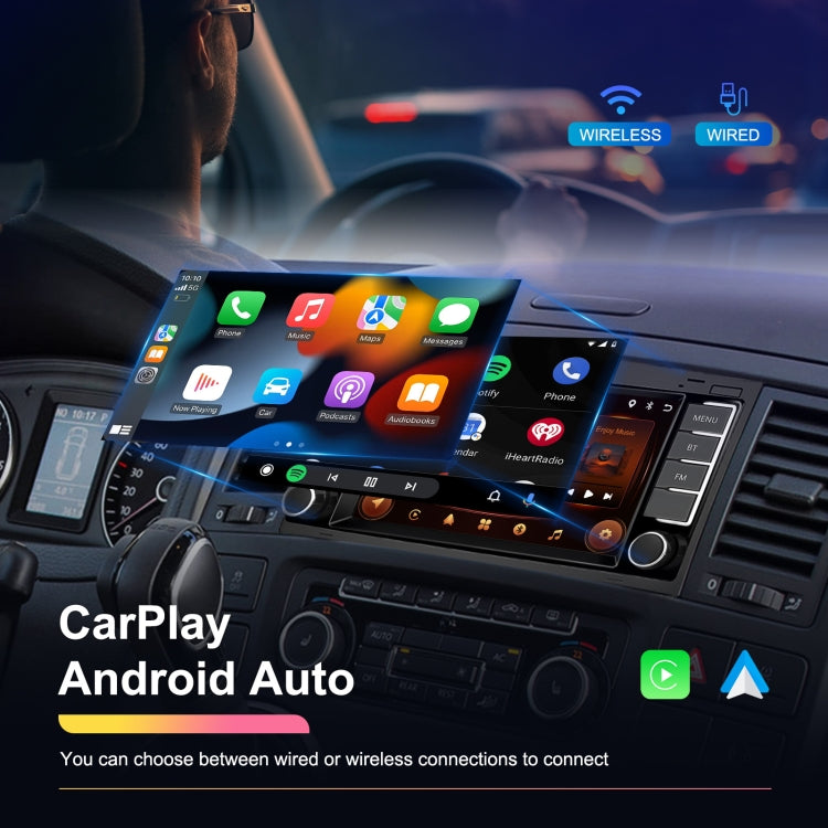 2+64G For Volkswagen Touareg 7-Inch Car WiFi Player Android 13 System Support CarPlay/Android Auto Standard Edition