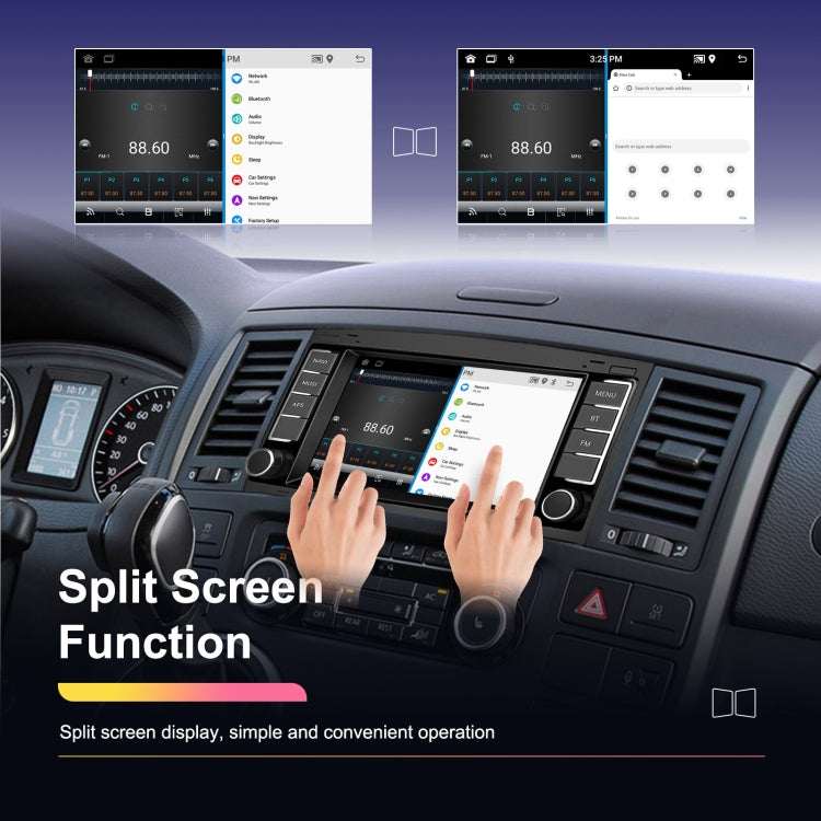 2+64G For Volkswagen Touareg 7-Inch Car WiFi Player Android 13 System Support CarPlay/Android Auto With AHD Camera and Mic