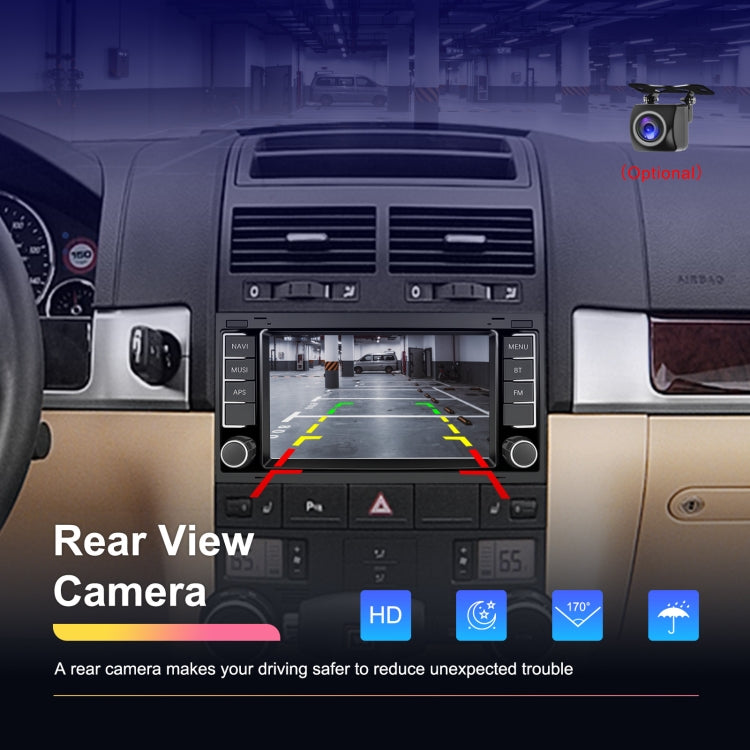 2+64G For Volkswagen Touareg 7-Inch Car WiFi Player Android 13 System Support CarPlay/Android Auto With AHD Camera and Mic