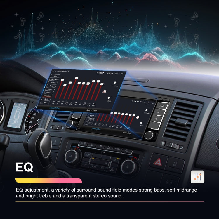 4+64G For Volkswagen Touareg 7-Inch Car WiFi Player Android 13 System Support CarPlay/Android Auto Standard Edition